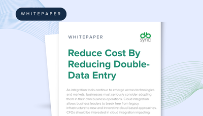 Reduce Cost By Reducing Double-Data Entry